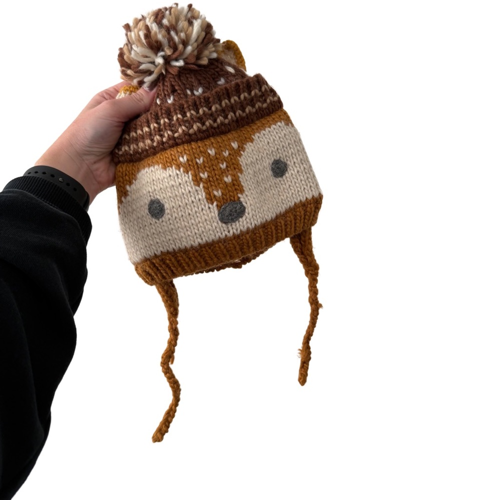 Zara Kids Fox Knit Winter Toque Hat